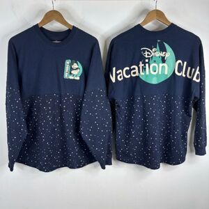 Disney Spirit Jersey L Moonlight Glow in the Dark Navy Vacation Club DVC Mickey